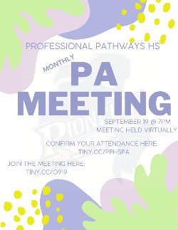 Monthly Parent Association Meeting